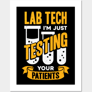 Funny Lab Tech Laboratory Technician Gift Posters and Art